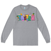 Heather Grey Western Easter day Long Sleeve Tee - HowdyJamesFarm