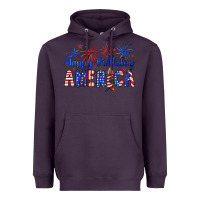 Plum happy birthday america Heavyweight Hoodie - Artiststas