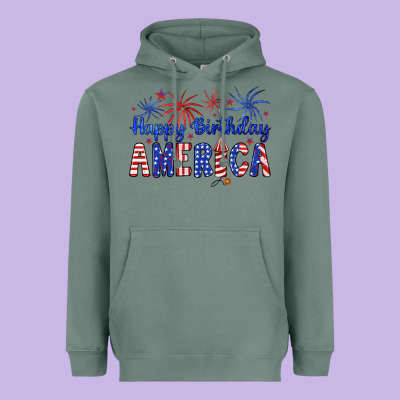Happy Birthday America Heavyweight Hoodie Designed By Artiststas