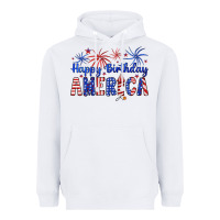 White happy birthday america Heavyweight Hoodie - Artiststas