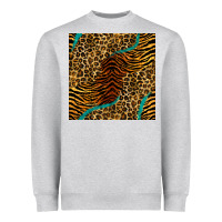 Safari Animals Turquoise Glitter Seamless Pattern Heavyweight Sweatshirt | Teevron