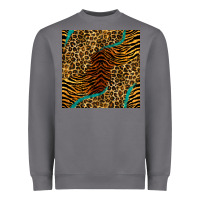 Storm safari animals turquoise glitter seamless pattern Heavyweight Sweatshirt - BundleAndBundleShop