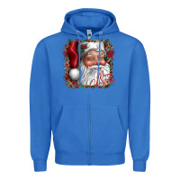 True Royal merry Christmas santa Zipper Hoodie - CowhideDigitalArt