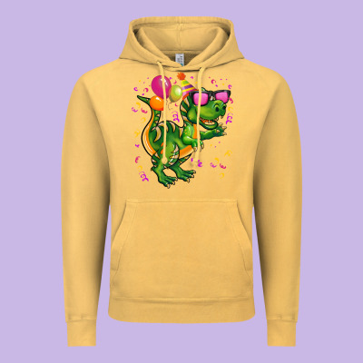 Birthday T Rex Pink Vintage Hoodie Designed By Cowgirlartshop