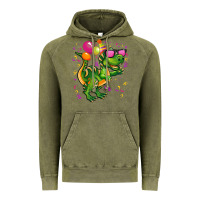 Vintage Olive birthday t rex pink Vintage Hoodie - CowGirlArtShop