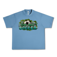 Pebble Blue Wild about Soccer Urban Heavy Tee - HowdyJamesFarm
