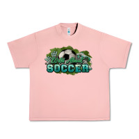 Salmon Wild about Soccer Urban Heavy Tee - HowdyJamesFarm
