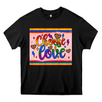 Black choose love tumbler Heavy Core Tee - JahusDesignShop