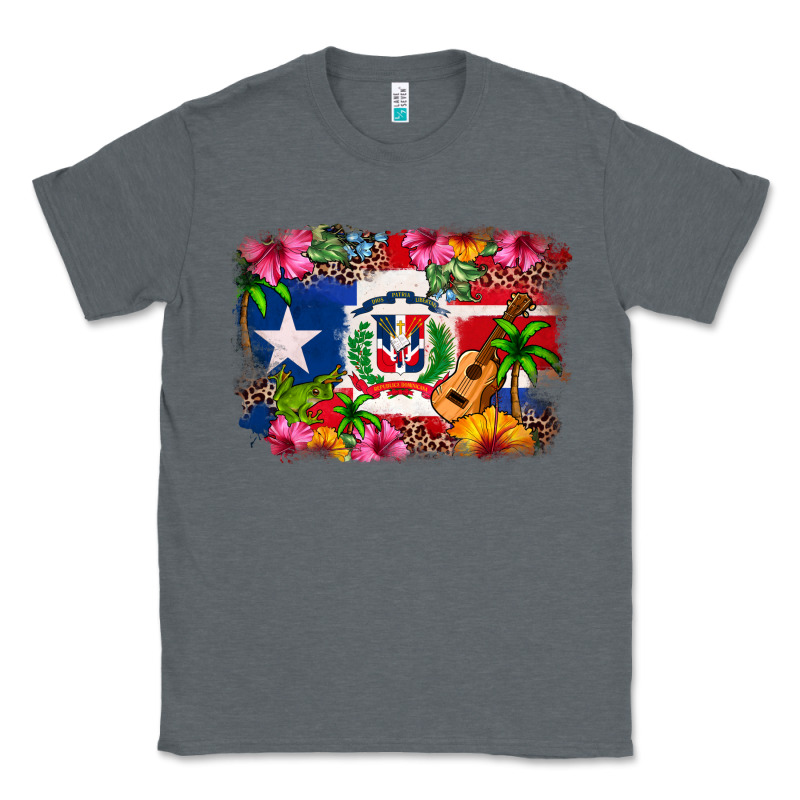 Dominican Republic And Puerto Rico Flag Classic Tee by texasbilliewilder | Teevron
