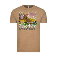 Vintage Coffee Happy Easter truck with farm animals Easter Day Vintage Tee - HowdyJamesFarm