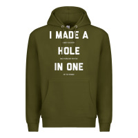 Army Green Funny Golf Shirts For Men Women Hole In One Golf Gag Gifts Premium Hoodie - minhPixels