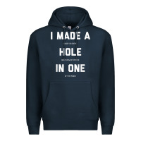 Navy Funny Golf Shirts For Men Women Hole In One Golf Gag Gifts Premium Hoodie - minhPixels