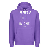 Purple Funny Golf Shirts For Men Women Hole In One Golf Gag Gifts Premium Hoodie - minhPixels