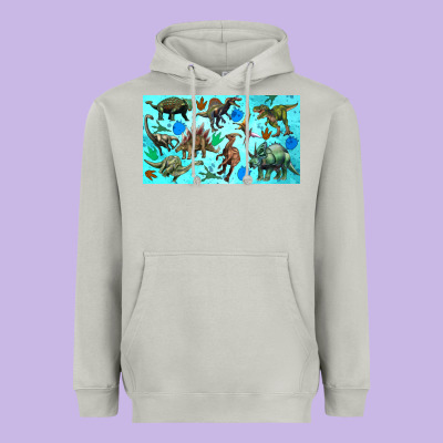 Dinosaurs Sippy Cup Heavyweight Hoodie Designed By Artiststas