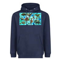 Navy dinosaurs sippy cup Heavyweight Hoodie - Artiststas