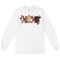 Xoxo Charolais And Black Angus Long Sleeve Tee | Teevron