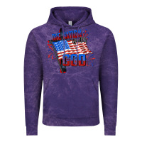 Cloud Purple one nation under god Vintage Hoodie - CowGirlArtShop