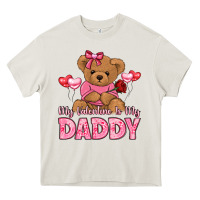 Cream my valentine is my daddy Heavy Core Tee - LillyAllenDesigns