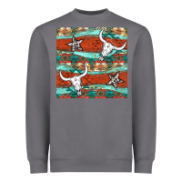 Storm western aztec bull skull stars seamless pattern Heavyweight Sweatshirt - BundleAndBundleShop