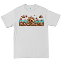 Dove Grey floral cockapoo Premium Tee - Jasminsmagicworld