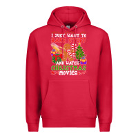 Cardinal I Just Want To Bake Stuff And Watch Christmas Movies Premium Hoodie - minhPixels