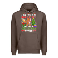 Coffee I Just Want To Bake Stuff And Watch Christmas Movies Premium Hoodie - minhPixels