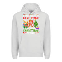 Dove Grey I Just Want To Bake Stuff And Watch Christmas Movies Premium Hoodie - minhPixels