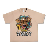 Burro Just a little moody baby cow Urban Heavy Tee - HowdyJamesFarm