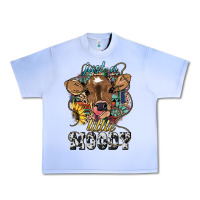 Grape Ice Just a little moody baby cow Urban Heavy Tee - HowdyJamesFarm