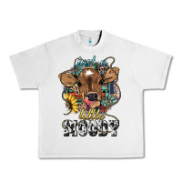 Lunar Rock Just a little moody baby cow Urban Heavy Tee - HowdyJamesFarm