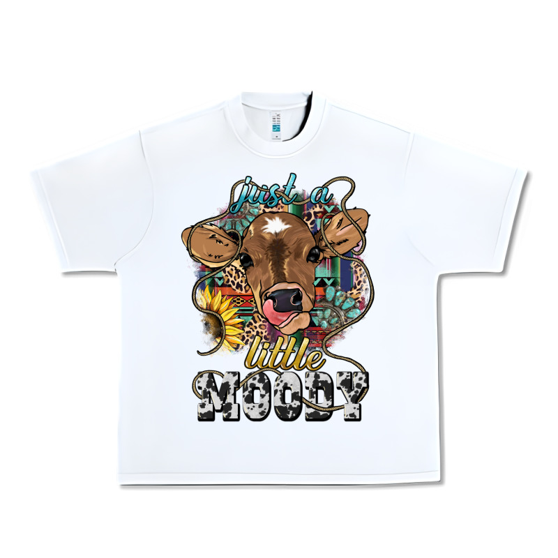 Just A Little Moody Baby Cow Urban Heavy Tee by HowdyJamesFarm | Teevron