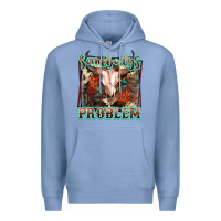 Colony Blue Somebody's Problem Bull Skull Premium Hoodie - FaDigitalArtStudio
