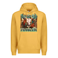 Mustard Somebody's Problem Bull Skull Premium Hoodie - FaDigitalArtStudio