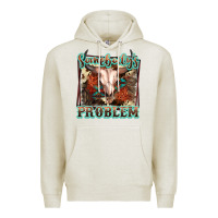 Oatmeal Heather Somebody's Problem Bull Skull Premium Hoodie - FaDigitalArtStudio