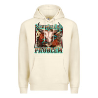 Sandshell Somebody's Problem Bull Skull Premium Hoodie - FaDigitalArtStudio