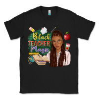 Black black teacher magic with afro Classic Tee - NancyCooperArtShop
