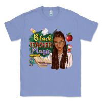 Colony Blue black teacher magic with afro Classic Tee - NancyCooperArtShop