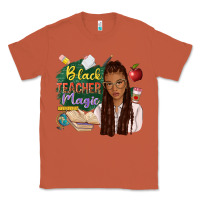 Copper black teacher magic with afro Classic Tee - NancyCooperArtShop