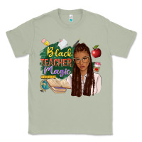 Matcha black teacher magic with afro Classic Tee - NancyCooperArtShop