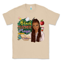 Mushroom black teacher magic with afro Classic Tee - NancyCooperArtShop