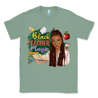 Sage black teacher magic with afro Classic Tee - NancyCooperArtShop