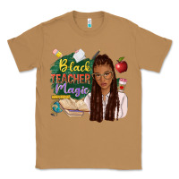 Toasted Coconut black teacher magic with afro Classic Tee - NancyCooperArtShop