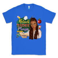 True Royal black teacher magic with afro Classic Tee - NancyCooperArtShop