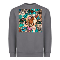Storm western cowgirl seamless pattern Heavyweight Sweatshirt - BundleAndBundleShop