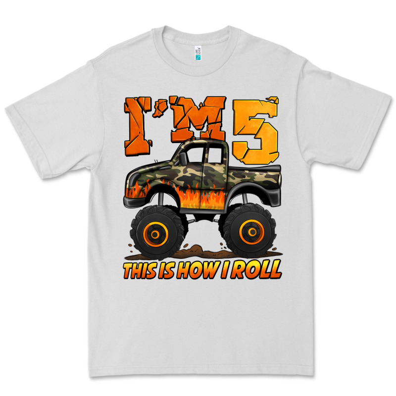 I'm Five This Is How I Roll Monster Truck Birthday Premium Tee by Jasminsmagicworld | Teevron