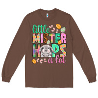 Chestnut Little mister hops a lot Easter Day Long Sleeve Tee - HowdyJamesFarm