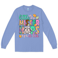 Colony Blue Little mister hops a lot Easter Day Long Sleeve Tee - HowdyJamesFarm