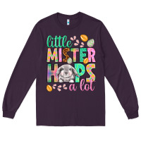 Plum Little mister hops a lot Easter Day Long Sleeve Tee - HowdyJamesFarm