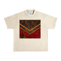 Sandshell red roses with leopard Urban Heavy Tee - TumblerDesignByShophia