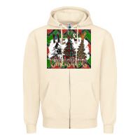 Sandshell merry Christmas Zipper Hoodie - CowhideDigitalArt